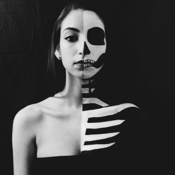 Sabrina Flores Half and Half Skull