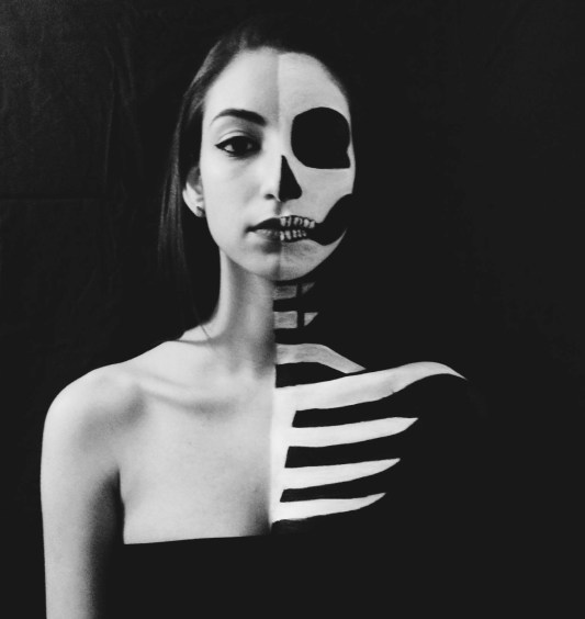 Sabrina Flores Half and Half Skull